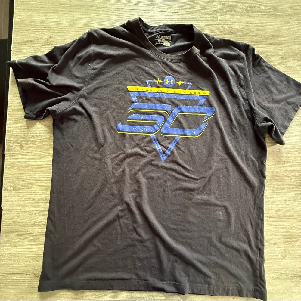 Under Armour SC30 Steph Curry Men's Black Graphic T-Shirt | Size XXL